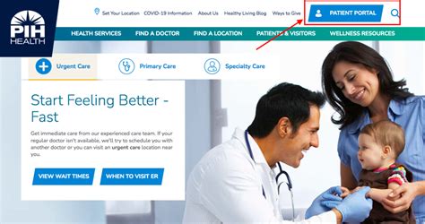 PIH Health Patient Portal .